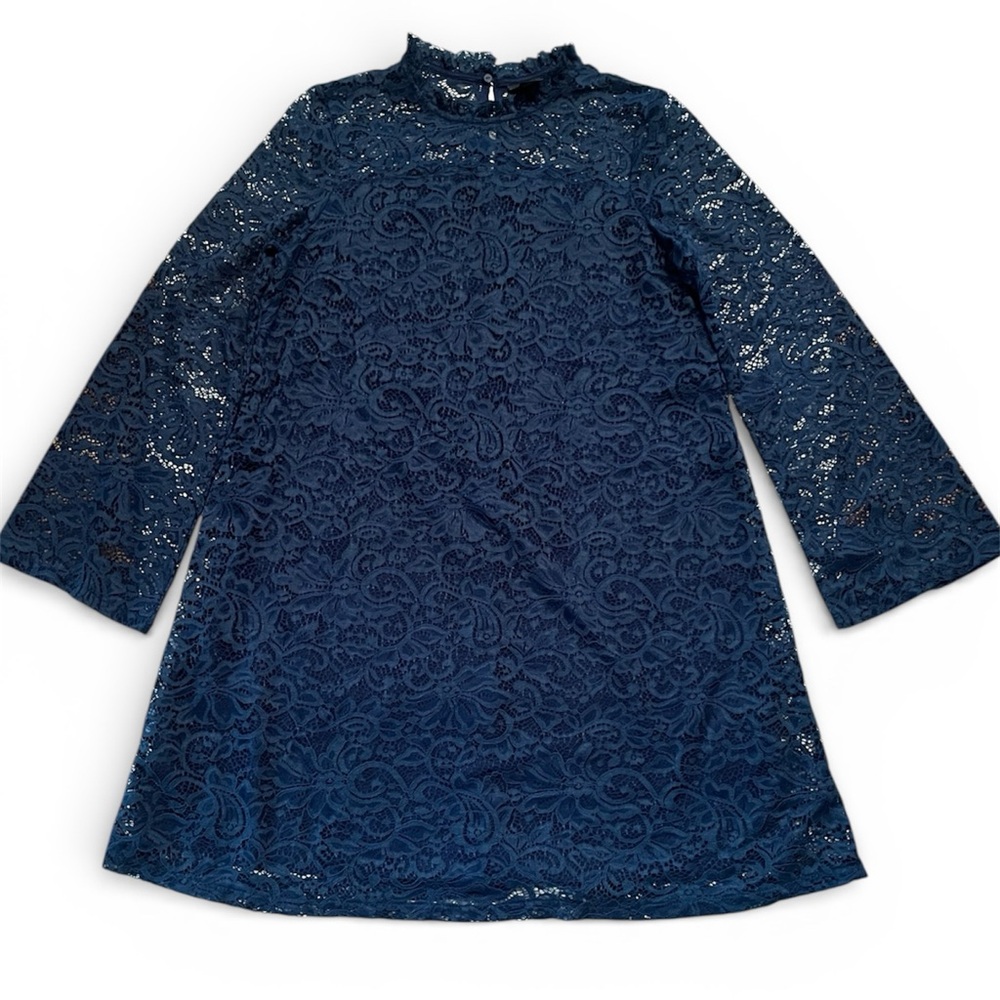 Tahari Teal Lace Dress